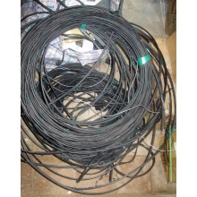 Оптический кабель Б/У для внешней прокладки (с металлическим тросом) в Электростали, оптокабель БУ (Электросталь)