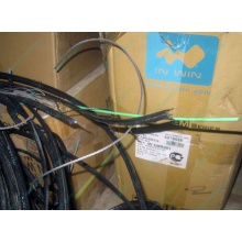 Оптический кабель Б/У для внешней прокладки (с металлическим тросом) в Электростали, оптокабель БУ (Электросталь)