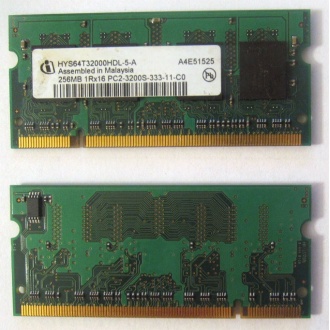 Модуль памяти для ноутбуков 256MB DDR2 SODIMM PC3200 (Электросталь)